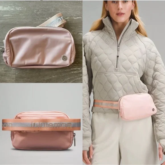 NWT LULULEMON PINK WORDMARK 1L BELT BAG - Picture 6 of 7